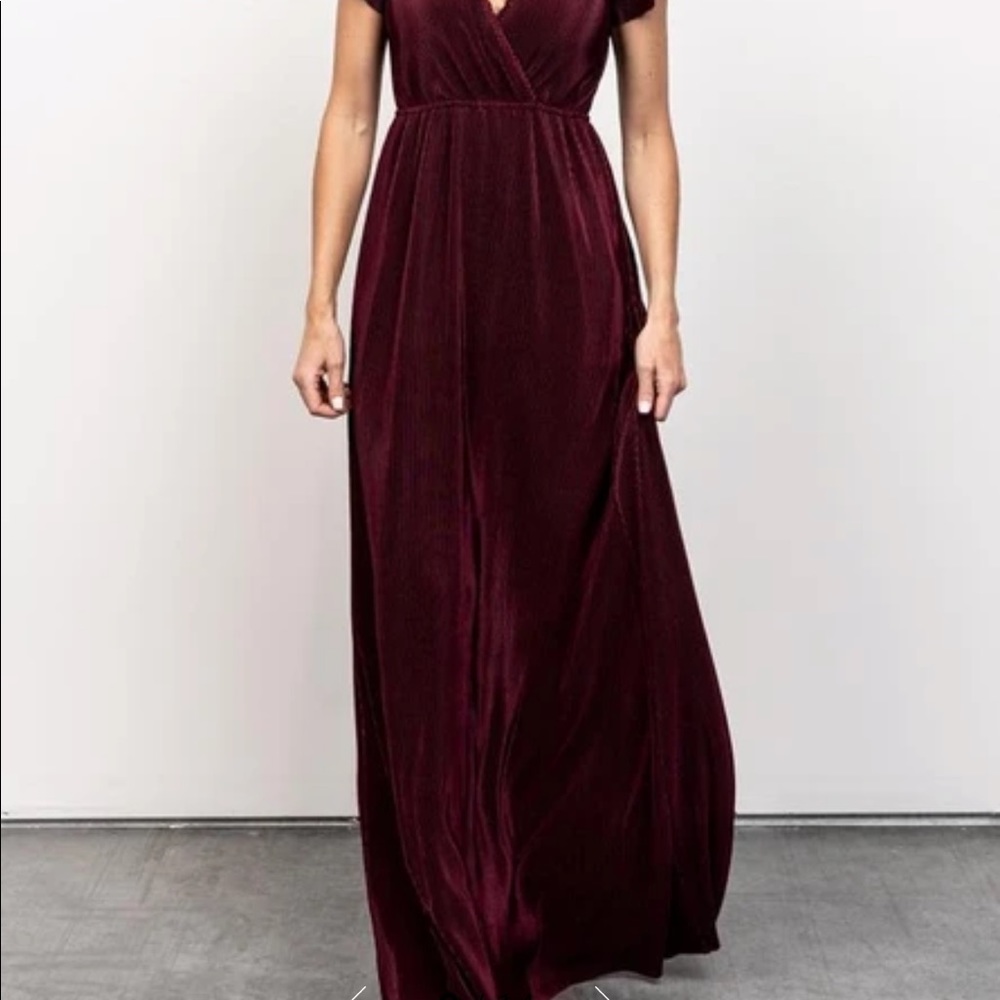 Baltic Born Athena Maxi Dress in Mulberry - Size L